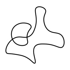 Obraz premium abstract line element transparent background