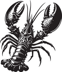Red lobster restaurants closing design silhouette vector art work JPEG & EPS file