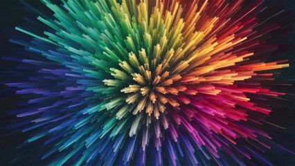 Fototapeta premium Psychedelic Shape Splash