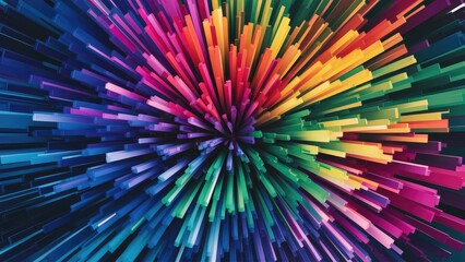 Colorful Abstract Explosion