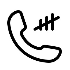 no signal icon with line style, perfect for user interface projects