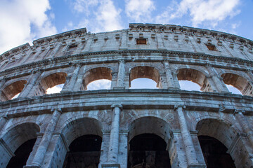 detail of the Colosseum in Rome