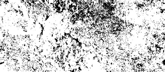 Black and white Dust overlay distress grungy effect paint. Black and white grunge seamless texture. Dust and scratches grain texture on white and black background.	
