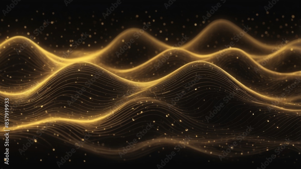 Poster dark theme digital network technology abstract background