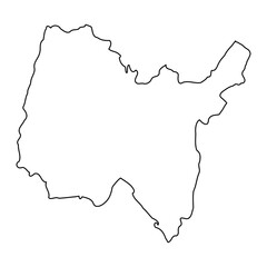 Ain department map, administrative division of France. Vector illustration.