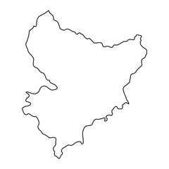 Obraz premium Alpes Maritimes department map, administrative division of France. Vector illustration.