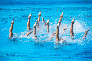 Synchronized or artistic swimming sport