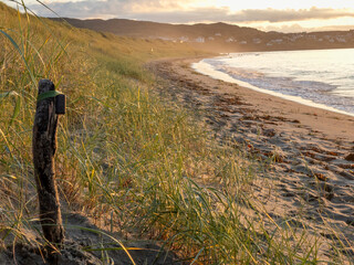 Beautiful sunset at Portnoo Narin beach in County Donegal - Ireland