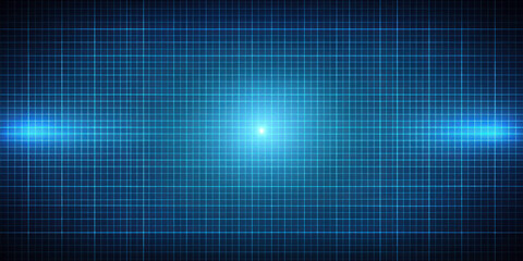 Futuristic Dark Blue Gradient Digital Grid Background