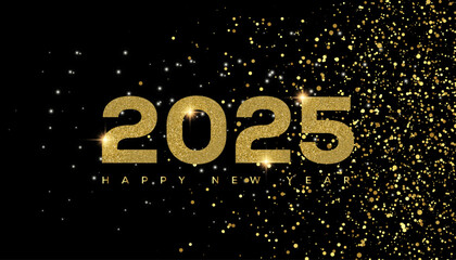 Happy New Year background 2025.