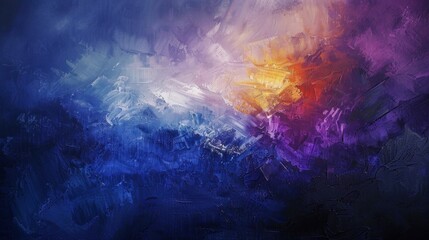 Abstract Colorful Painting with Bold Brushstrokes. Generative ai