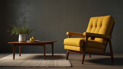 Cozy Corner with Yellow Chair