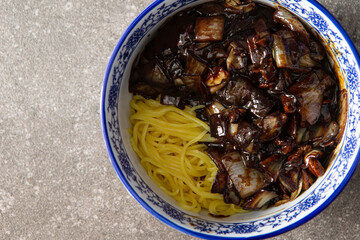 jajangmyeon, black bean sauce noodles