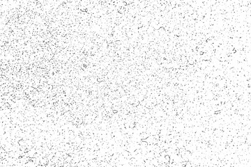 Wall black grunge texture. Dark grainy texture on white background. Dust overlay textured. Grain noise particles. Weathered effect. Paper surface pattern. Vector illustration, EPS 10.