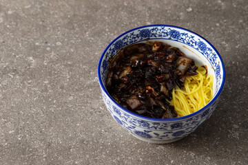 jajangmyeon, black bean sauce noodles