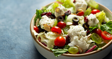 salad with feta cheese and olives