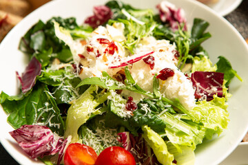 salad with cheese and olives