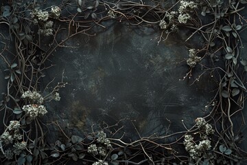 A delicate floral arrangement on a dark backdrop