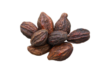 Myrobalan is isolated on a transparent background, Terminalia chebula