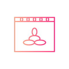 international day of yoga gradient icon
