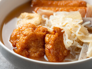 Oden, various kinds of fish cakes