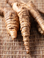 deodeok, mountain herb whose roots have restorative properties