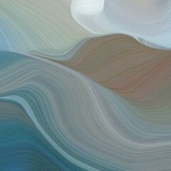 inconspicuous header with elegant abstract waves illustration with dark gray, teal blue and light slate gray color