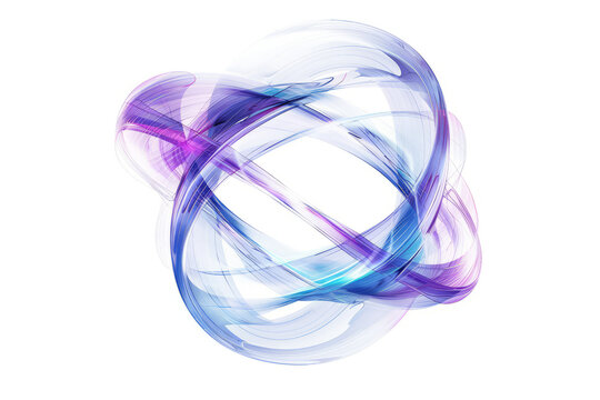 Futuristic design with luminous stripes merging into a mesmerizing symbol.