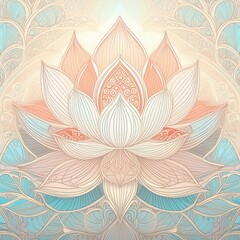 Mandala Lotus Pastel