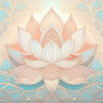 Mandala Lotus Pastel