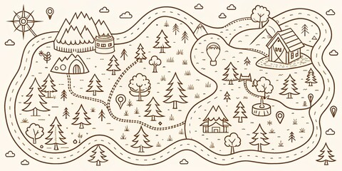 hand drawn treasure map