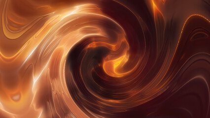 Yellow looped background of twisted swirling energy magical glowing light lines abstract background energy futuristic rays