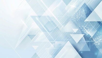 Obraz premium An abstract background with light blue and white geometric patterns
