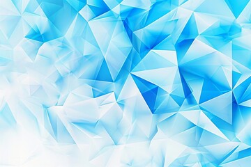 Fototapeta premium An abstract background with light blue and white geometric patterns