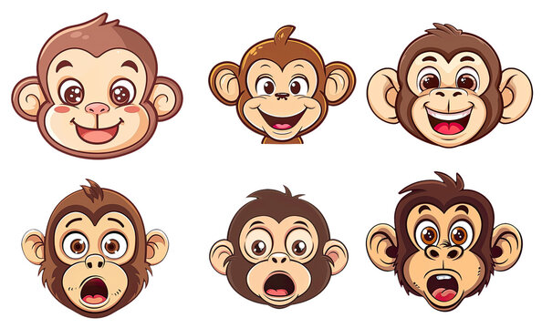 Cartoon Monkey Face Images Browse 65 053 Stock Photos Vectors and Video Adobe Stock