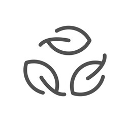 Ecology related icon outline and linear vector.
