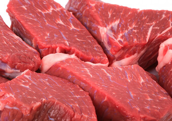raw beef steaks