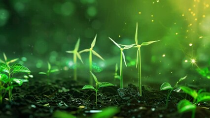 futuristic green energy highlights innovation and sustainable development