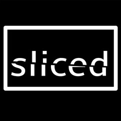 sliced taxt effec illustration design