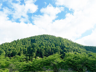 青空　山　自然　写真素材　1