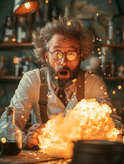 Explosion in laboratory, scientists shocked