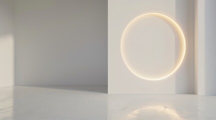 room with white wall and window