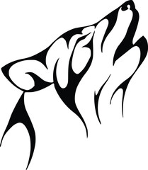 Wolf Nature Animal royalty-silhouette vector