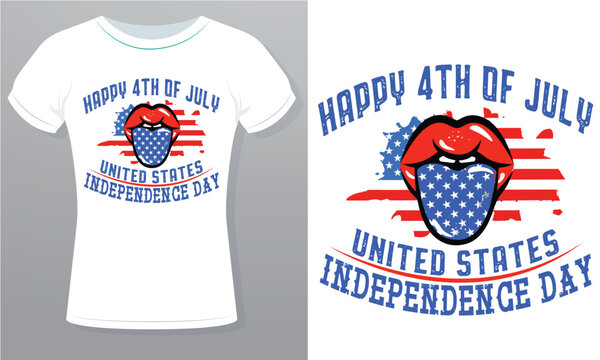 My Dog Thinks She Always on Vacation 4th of July Happy Independence Day Free Royalty Vector Design