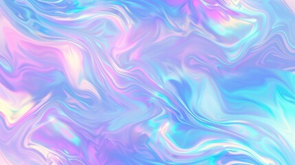 Obraz premium Abstract pastel holographic fluid pattern