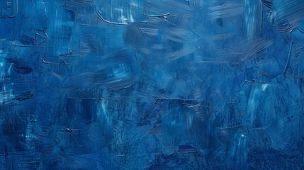 Obraz premium Abstract blue textured background with brush strokes