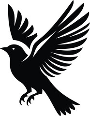 Flying Bird silhouette vector illustration design