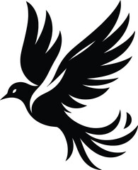 Flying Bird silhouette vector illustration design