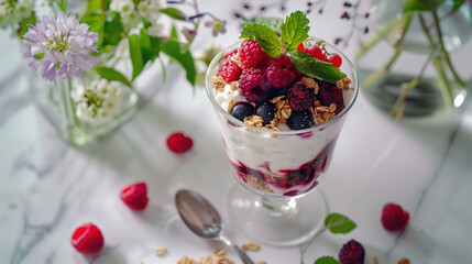 yogurt with berries