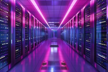 Secure Web Hosting. Data Storage and Cyber Security concept